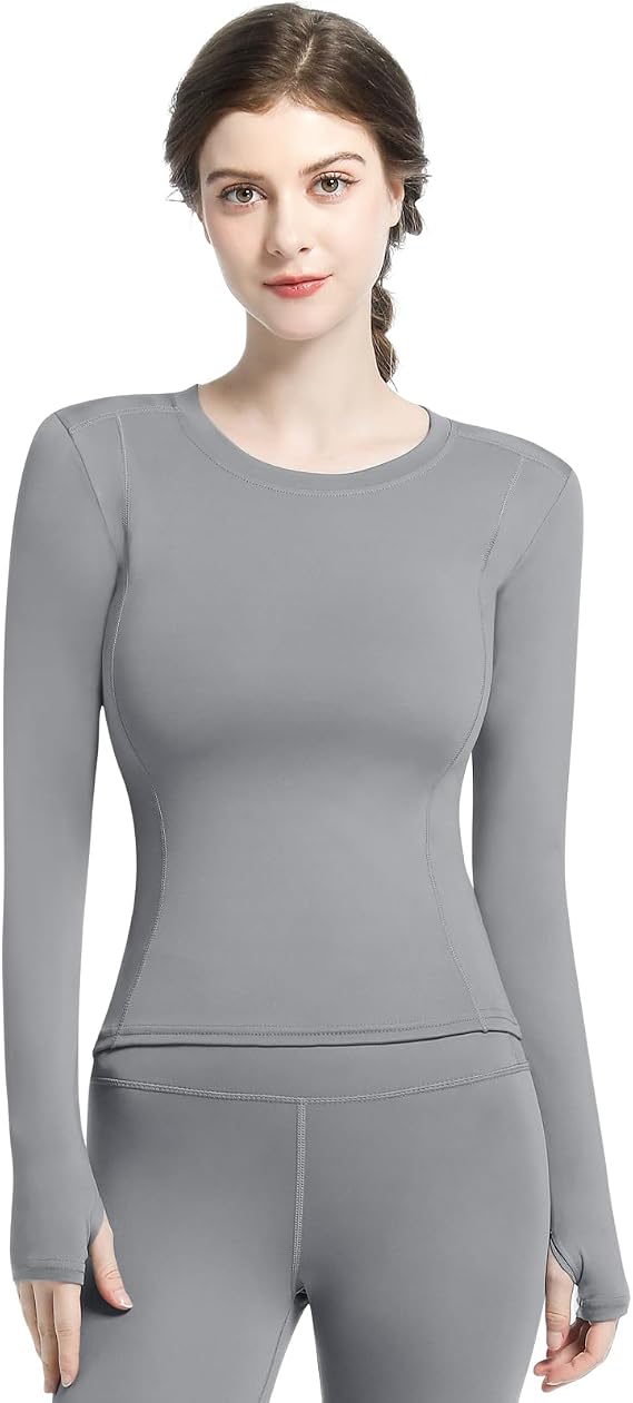 Women's Athletic Tops Active Long Sleeve Slim Fit Shirt