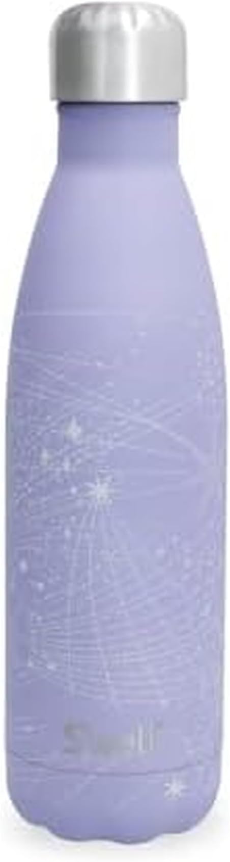 S'well Stainless Steel Water Bottle 17 ounces Periwinkle Stars Triple Layered Vacuum Insulated Containers Keeps Drinks Cold for 36 Hours and Hot for 18 Perfect for On the Go