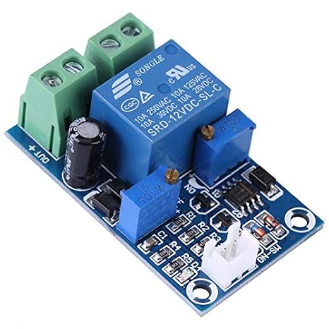 Undervoltage Board, 12V Battery Low Voltage Cut Off Automatic Switch On Recovery Module Undervoltage Control Switch Storage Battery Module, 2.0 x 1.2 x 0.7in