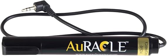 GemOro Auracle Pen Probe | Plug & Play Replacement for AuRACLE Analyzer & AuRACLE PRO Gold & Platinum Testers Only | Precision Tool with Expert Professional Reading & Accuracy (Black)