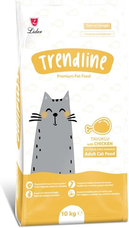 Trendline Chicken Adult Cat Food 10 Kg