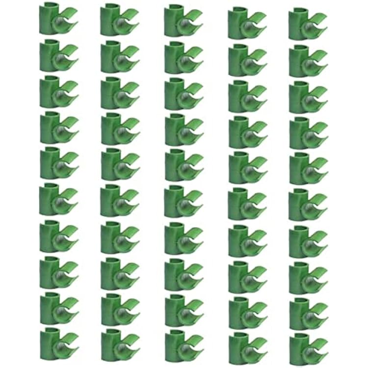 50pcs 8mm Cross Buckle Fixing Clip Garden Trellis Plant Connector Flower Rattan Plastic Buckle Clip Used for Gardens