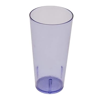 G.E.T. 6624-1-BL Heavy-Duty Plastic Restaurant Tumblers, 24 Ounce, Blue Set of 12