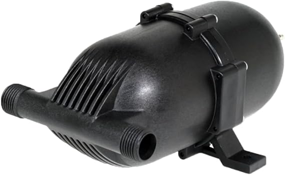 PENTAIR SHURFLO 182-200 Pre-Pressurized Accumulator Tank, 125 PSI, 24 oz | Pre-Charged Diaphragm Tank Reduces Pump Cycling, Water Pulsation, Pressure Spikes, Noise and Battery Consumption