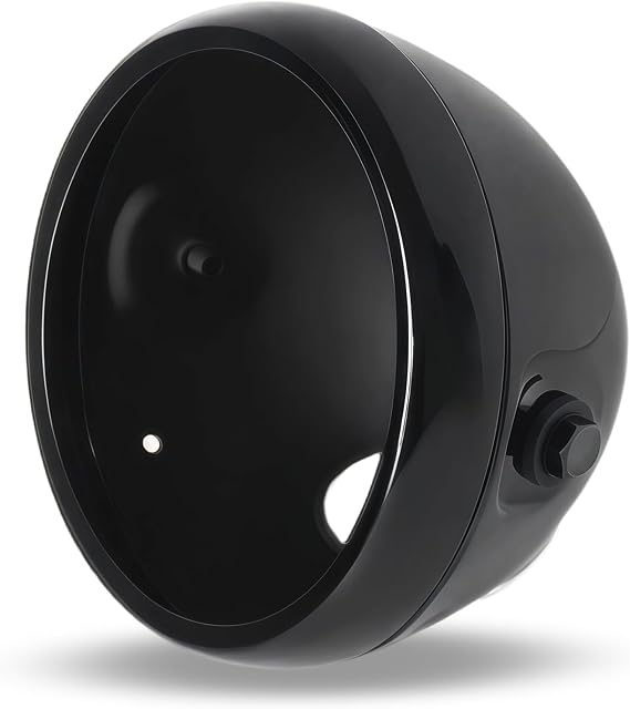 5.75" Motorcycle Headlight Housing, 5 3/4" Headlamp Bucket Shell