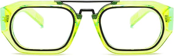 Designer Aviator Eyeglasse for Women, Stylish Eyewear Frame with Clear Lens, Anti-blue Light Computer Glasses