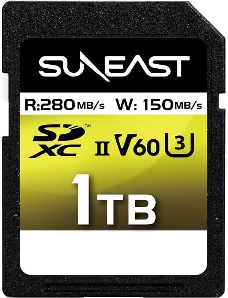 SUNEAST SDXC Card UHS-II V60 Up to 280MB/s U3 4K UHD Ultimate PRO Professional Memory Card