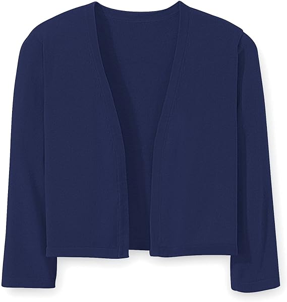 Three Quarter Sleeve Cotton Shrug