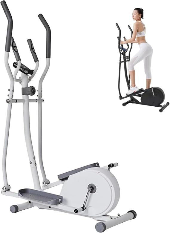 Cross Trainer, Home Fitness Machine, Includes Heart Rate Monitor, Adjustable Resistance, Cardio Exercise, Diet Equipment, Exercise Equipment, Walking, Silent, Gym, Indoor, Home, Gym, Slimming, Easy