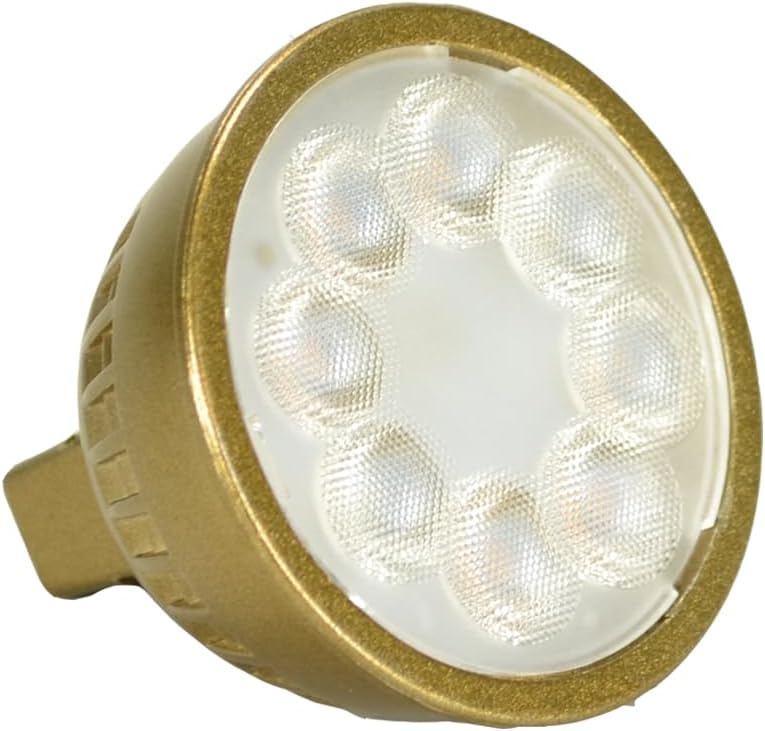 SPW Unique Lighting Systems Flex Gold Vivid Series MR16 5W 40 Degree CCT LED Bulb Adjustable Color Temperature 2700K-6500K LED-5W-BM6FL-CCT GEN 2