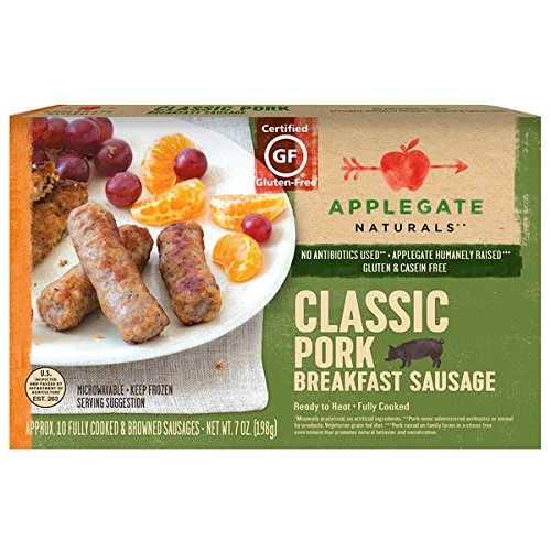 Applegate Naturals Classic Pork Breakfast Sausage, 7 Ounce Pack of 12