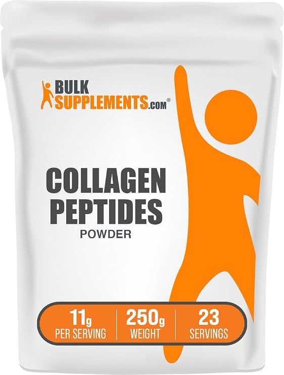 Collagen Peptides Powder - Bovine Collagen Powder, Powdered Collagen Supplement - Hydrolyzed & Gluten Free, 11g per Serving, 250g (8.8 oz) (Pack of 1)