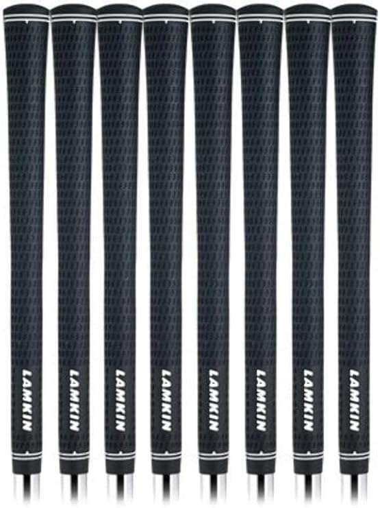 Lamkin Crossline Black Golf Grip Bundle (8 Piece), Junior