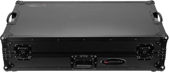 Odyssey FZGSPERFORMERW1BL RANE PERFORMER Black Label 1U Flight Case with Glide Style Laptop Platform and Wheels