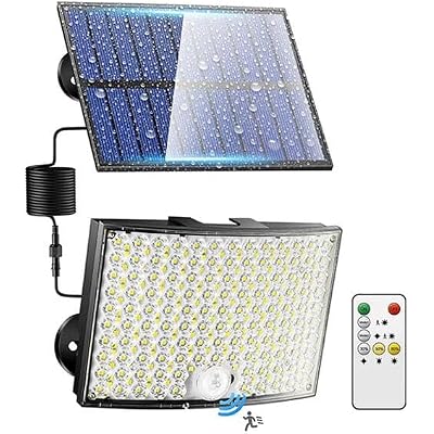 268 LED Solar Floodlight 60W Solar Powered 5 Mt Cable Sensor Operated HeroLed Outdoor Lighting IP65 [Energy Class A]