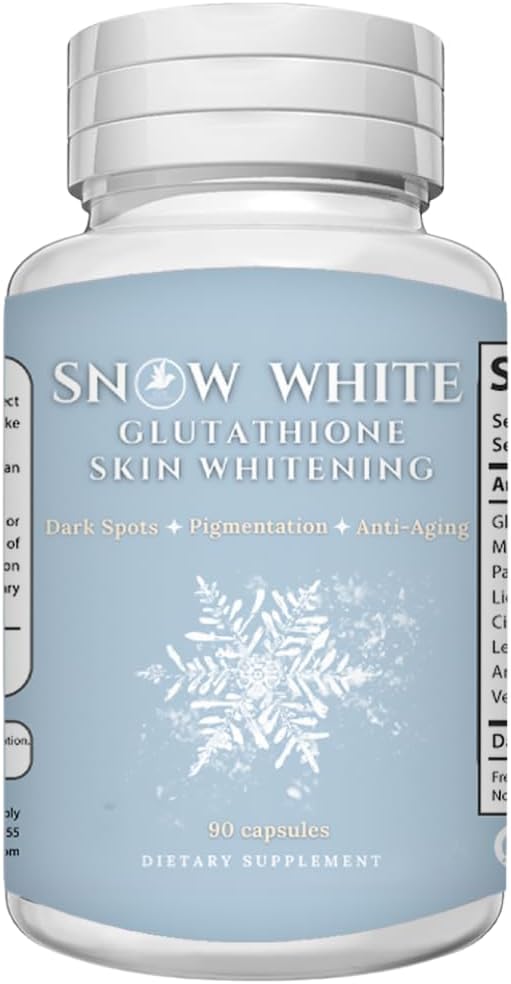 Glutathione Whitening Pills - Recover Your Youth, Get Rid of Dark Spots, Acne Scars & Hyperpigmentation - Natural Skin Whitening Pills Non-GMO 90 Skin Lightening Capsules