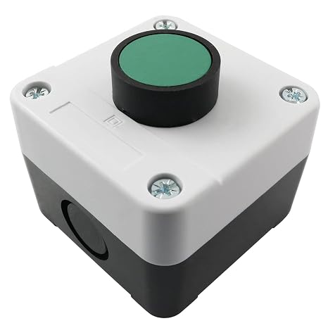 Push Button Switch Box LQ Industrial ABS Weatherproof Momentary Push Button Switch Station Box One Button Exterior Opener XDL55-B101