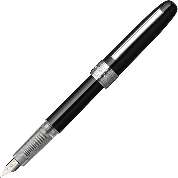 Platinum Fountain Pen, Plaisir Fine Nib, Black (PGB-1000-#1-F)