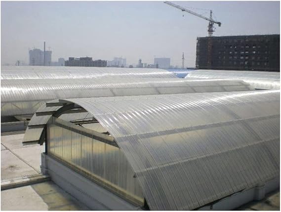 Polycarbonate Sheet, Greenhouse Insulation Protection Roofing Replacement Panels, Transparent Cladding Glass Fiber Panels, Rain-Proof Shed Cover (Color : Clear-1.2mm, Size : 1.5x9m)