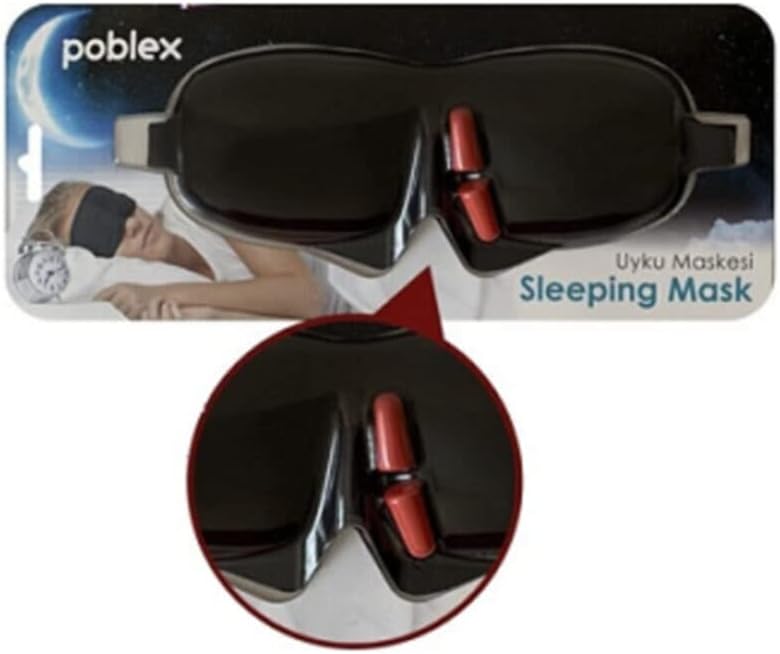 Poblex Sleeping Mask 3d Black + Foam Earplug 213171