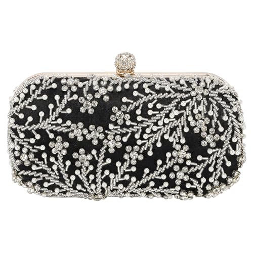 Evening Bags Clutch Purses for Women Formal, Bridal Purses Rhinestone Handbags Shoulder Bag with Chain Sparkly