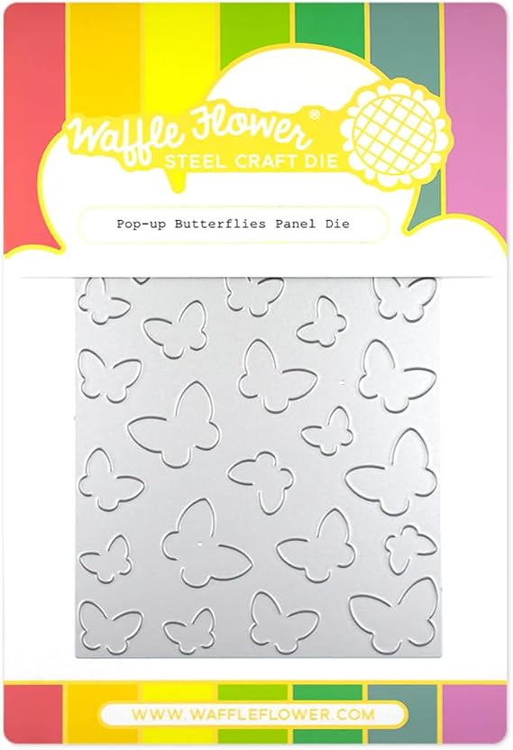 Waffle Flower Pop-up Butterflies Panel Die
