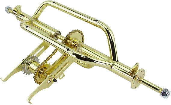 Lowrider 20-26 Trike Conversion Kit 1 Speed Coaster 5/8 axle HH-505 Gold.