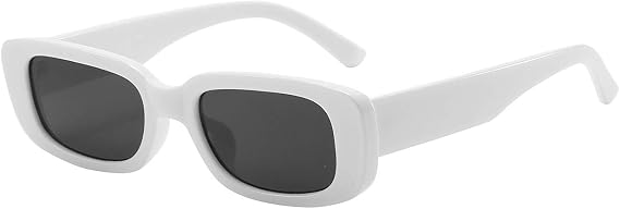 Rectangle Sunglasses for Women Men Trendy Y2K 90s Square Sun Shades UV400