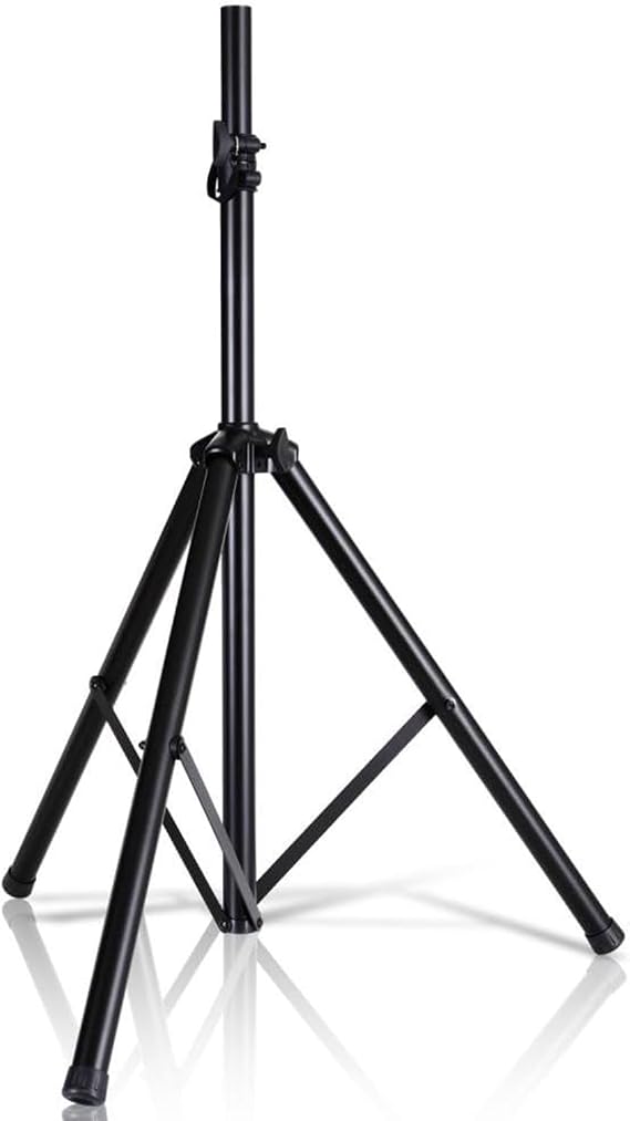 Universal Speaker DJ Stand - Heavy Duty Tripod w/Adjustable Height from 40 to 72 and 35mm Compatible Insert - Easy Mobility Safety PIN and Knob Tension Locking for Stability. By Berlingtone BR-06ST