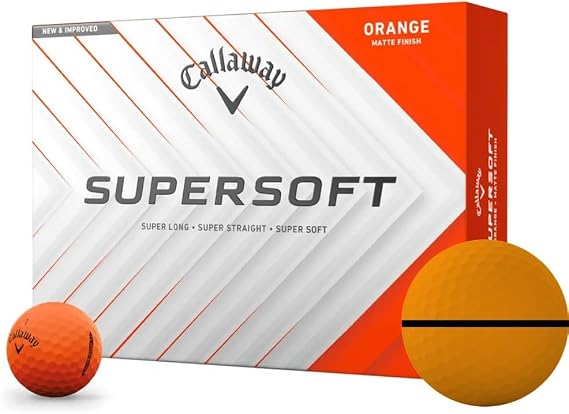 Callaway Golf Supersoft Matte Orange Custom Golf Balls - 2025 Model