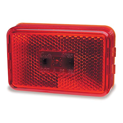 Grote 47502 - Supernova Led Clearance/Marker Light With Built-In Reflector - Built-In Reflector Red