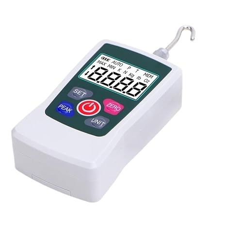 Digital Force Gauge Push and Pull Meter Portable 500N AMF Digital Force G Tester Meter, Push Pull Spring Dynamometer, High Precision Testing Measuring Instrument for Testing Various Forces