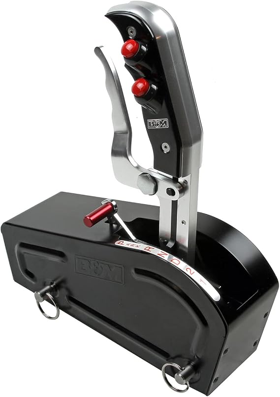 B&M 81104 Automatic Gated Shifter - Dual Button Magnum Grip Stealth Pro Stick - Two Tone