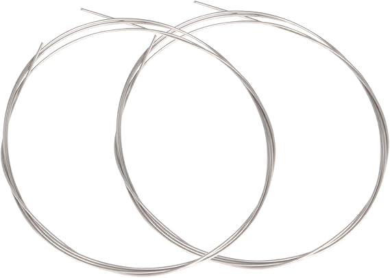 2x Piano Accessories Steel Wire 1m Piano Strings 13# Silver Replacement Strings Diameter approximately 0.775mm Easy to install