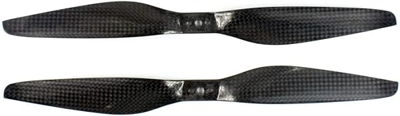 TAROT Carbon Fiber 1055 1155 1255 1355 1455 Prop Propeller CW/CCW Black for Multicopter (1255, 1Pair)