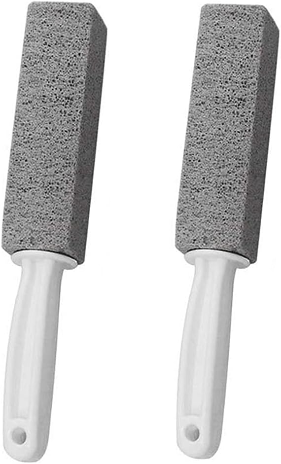 HengLiSam 2 Pack Handle Toilet Bowl Cleaner Pumice Stone Sticks Hard Water Ring Stains Remover for KitchenBathPoolHousehold Cleaning