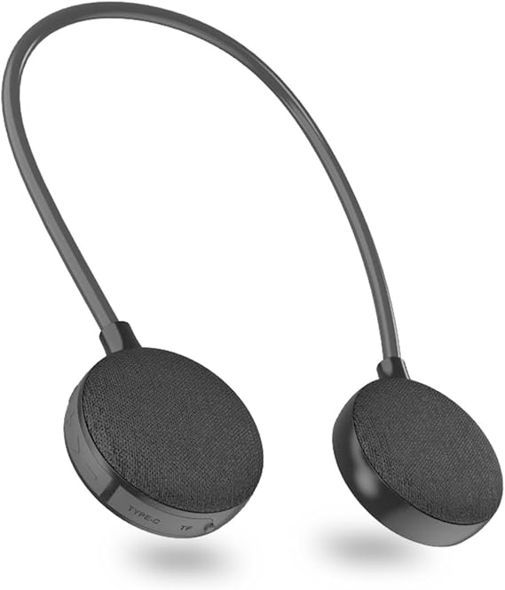 Neckband Bluetooth Speaker, Portable Wireless Neck Speaker V-906(Black)