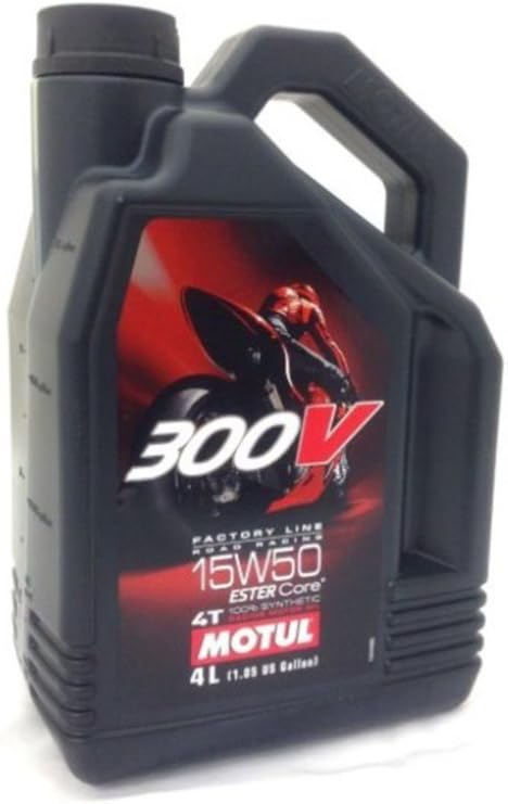 Motul 300V Synthetic Motor Oil - 15W50 - 4 Liter 836241