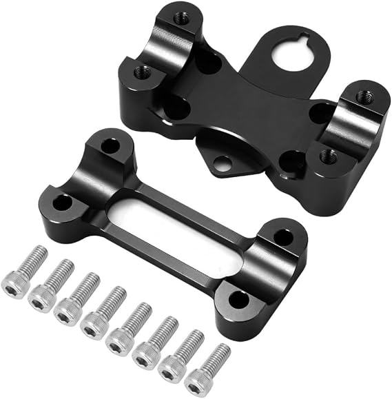Motorcycle Fat 11/8" Handlebar Riser Handle Bar Clamp Conversion Mount Kit