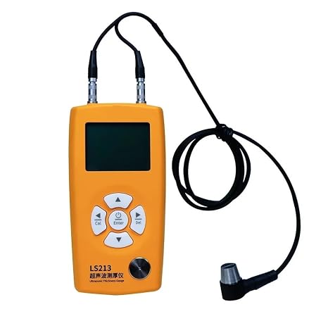 Thickness Gauge, Smart Ultrasonic Thickness Sensor Gauge Meter Tester Measuring Instrument Measurement Device Testing Equipment