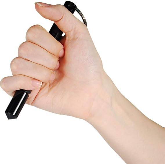 safetystun Aircraft Grade Aluminum Keychain Kubotan Black
