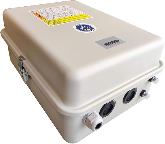 Tuhorse 2HP 230V 1-Phase Deluxe Control Box with Magnetic Contactor for Deep Well Pump. Compatible Replacement for Franklin Part# 2821139310 , Goulds CB20412MC