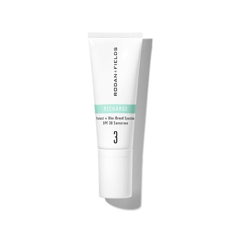 Rodan + Fields RECHARGE Protect + Blur Broad Spectrum SPF 30 Sunscreen | 40mL | Mineral Face Sunscreen & Makeup Primer | Vitamin E, Zinc, Electrolytes, Carnosine | Matte Finish Skin Care