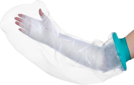 Cast Covers for Shower Arm, Waterproof Arm Cast Covers for Shower Adult, Reusable Comfortable Watertight Protection, Bandage Sleeve Bags for Hands, Fingers, Wrists, Elbow