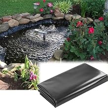 5mil Pond Liner 7x10ft 10x13ft 13x23ft 20x20ft 26x33ft HDPE Water Gardens Pond Lining Pond Liners Membrane for Natural Looking Ponds,Aquaculture, Ponds and Water Garden(Size:3x10ft)