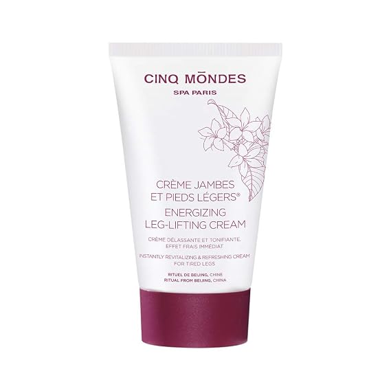 CINQ MONDES Energizing Leg Lifting Cream 5.0 Fl.Oz - With Arnica Essential Oil, Aloe Vera and Camphor Promoting Relaxation Of Heavy Or Tired Feeling Legs And Feet