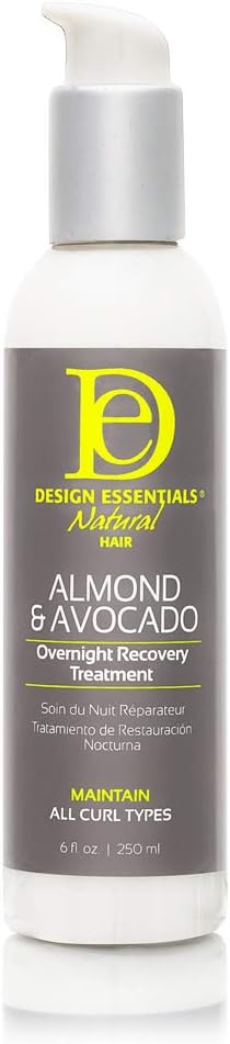 Design Essentials Natural Almond & Avocado Overnight Recovery Treatment, 6 Fl Oz