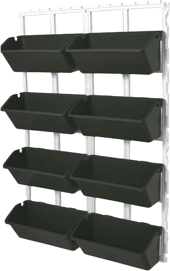8 Pockets Vertical Garden Wall Planter Raised Beds Hanging Planter Wall Mounted Flower Beds for Flowers Vegetables Herb