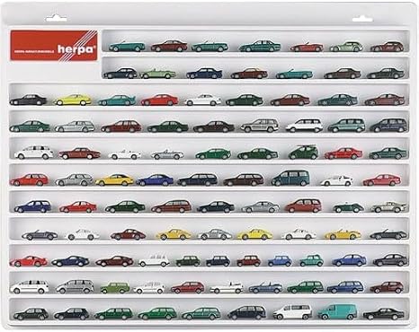 Herpa 029223 Car Showcase 1:87 White Hanging Display Case for Hanging Trains Showcase Display Miniatures Model Making (57 cm x 45 cm x 3.5 cm)