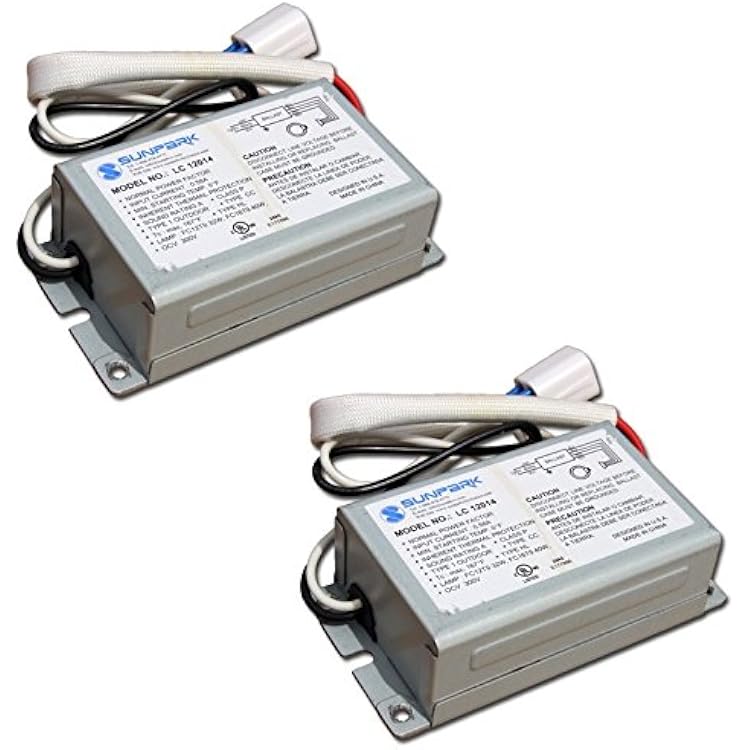 Mtbkwinn Sunpark LC 12014 LC12014T Electronic Ballast for one FC12T9, FC16T9 or 38w 2D lamp by Sunpark 2 Pack